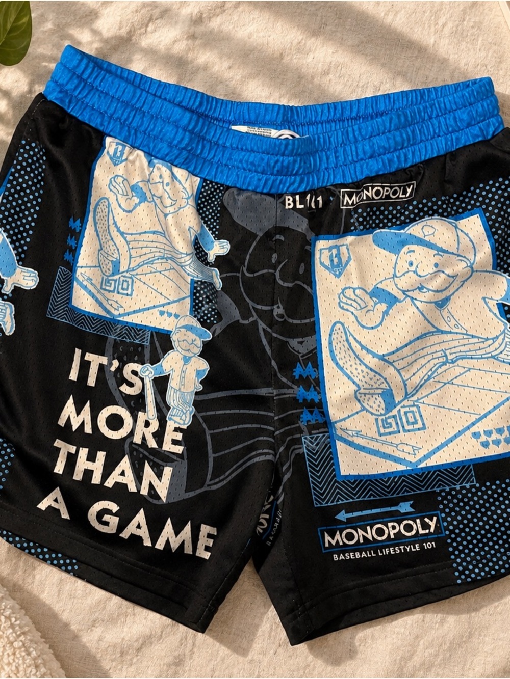 Boardwalk Slugger Shorts from the Baseball
Lifestyle 101 × Monopoly collection